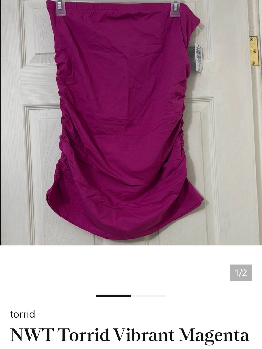 Bundle for @tessaerikapenn of 2 Torrid magenta tube tops - Picture 2 of 2